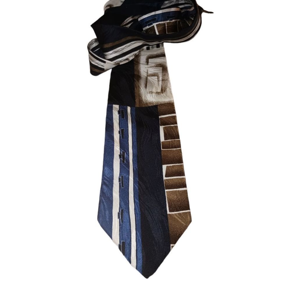 5/$25 Sale! Vintage Oleg Cassini Art Deco Men's Silk Tie